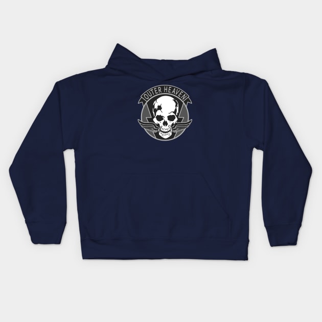 Outer Heaven - Metal Gear Solid 5 Kids Hoodie by mozarellatees